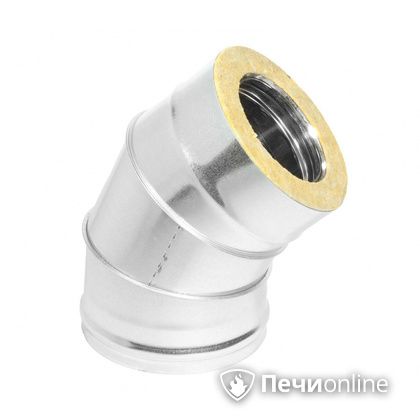 Колено 135° (45°) Теплов и Сухов Отвод Термо 45* ОТ-Р 430-0.5/оцинковка D120/180 в Пензе