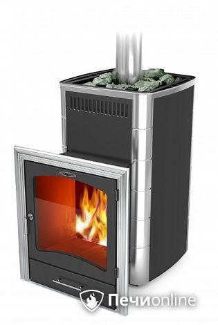 Дровяная банная печь TMF Калина II Inox БСЭ ТО антрацит НВ ПРН в Пензе