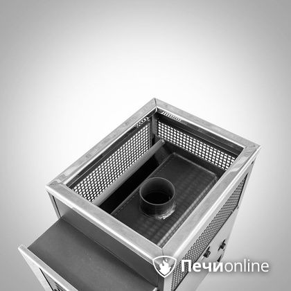 Дровяная банная печь Радуга ПБ-21 (встроенный теплообменник) 6 мм прочистная дверца в Пензе