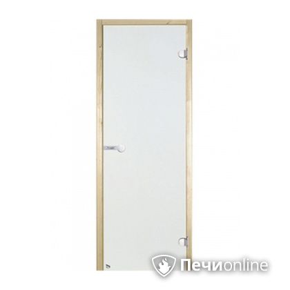 Дверь для бани Harvia Стеклянная дверь для сауны 8/19 коробка сосна сатин D81905M в Пензе